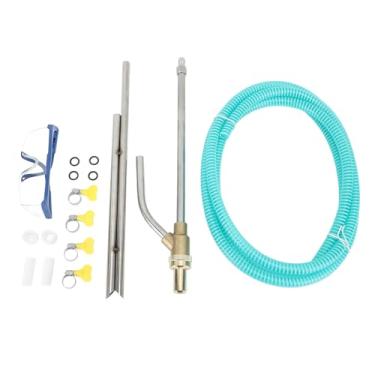Imagem de Lavadora de alta pressão, kit de jateamento de areia, acessório de jato de areia abrasivo molhado, lavador elétrico, bocal de jateamento com 1/4 polegada para limpeza doméstica de fábrica latão de aço