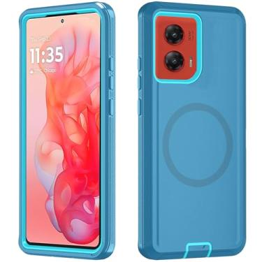 Imagem de Asuwish Capa de celular para Motorola Moto G Stylus 5G 2024 com protetor de tela de vidro temperado Capa magnética híbrida à prova de choque à prova de quedas acessórios resistentes G5 mulheres homens