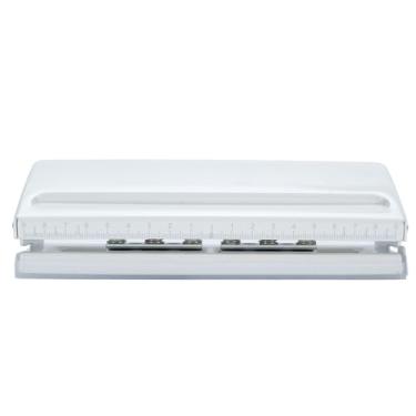 Imagem de Fafeicy Perfurador de Papel de 6 Furos, Perfurador de Liga Ajustável Com Base Antiderrapante para A3 A4 A5 B3 B4 B5, Manual Com Capacidade para 6 Folhas para Material Escolar de Escritório
