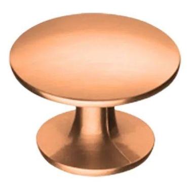 Imagem de Kit puxador 1 furo cogumelo diametro 25mm cobre esc c/4pçs - HASTVEL