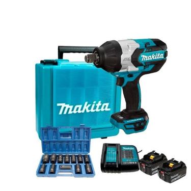 Imagem de Chave Impacto 3/4 Bateria 18V Lxt Makita Dtw1001Z + Kit 2