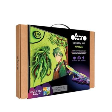 Imagem de OKTO Mangá - Kits de artesanato de arte da terra para adultos Reino Unido - semelhante à pintura por números, kit de modelagem de argila seca ao ar, artes e artesanato, kit de artesanato