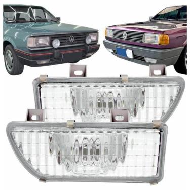 Imagem de Par Farol Milha Gol Parati Quadrado G1 1987 88 89 A 94 Lente de Vidro 