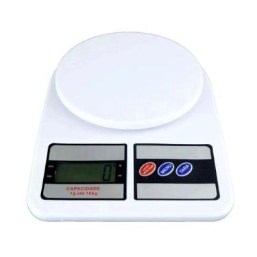 Imagem de Balança Digital Cozinha 10Kg Alta Precisão Display LCD Função Tare Com