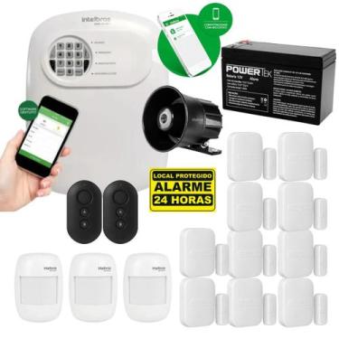 Imagem de Kit Alarme Anm 24 Net Intelbras C/ 13 Sensor Sem Fio
