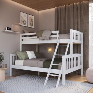 Imagem de Beliche Casal e Solteiro 100% Madeira Maciça de Pinus