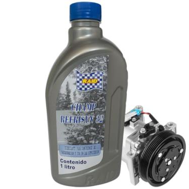 Imagem de Óleo Compressor Ar Condicionado Automotivo R134-a Vg32 Refrigeração Champ Refrisyn 1L