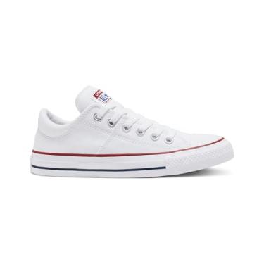 Imagem de Converse Tênis feminino Chuck Taylor All Star Madison cano baixo, Branco/Branco., 6 Women/4 Men