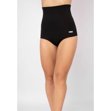 Imagem de Calcinha Vekyo Plus Size Modeladora Cintura Alta, Mulher, Preto, 52