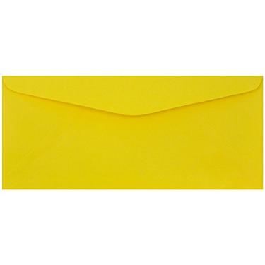 Imagem de JAM PAPER Envelopes coloridos #9 Business - 9,5 cm x 21,5 cm - Amarelo Reciclado - Pacote com 25