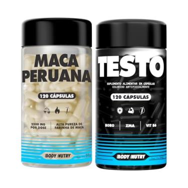 Imagem de Kit Maca Peruana Amarela 2500mg 120 Capsulas Sem Gluten + Testo Vitaminas e minerais com Boro 120 Capsulas