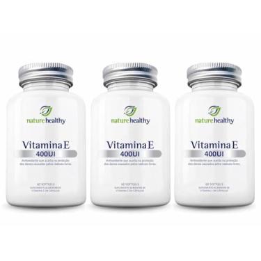 Imagem de COMBO c/ 3 - VITAMINA E 400UI c/ 60 NATURE HEALTHY