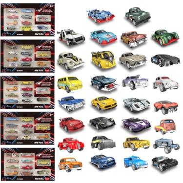 Imagem de Carrinho De Ferro Miniatura Colecionável Infantil Brinquedo Presente Sortido Metal Com Rodas Livres Com Detalhes Realistas Kizumba