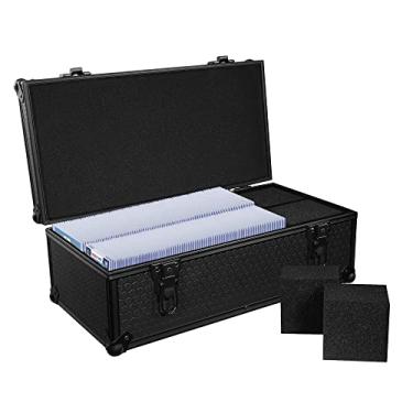 Imagem de Graded Card Hard Storage Case | Fits 250+ Slabs | Designed for Sports Cards, PSA, Becketts, BGS, SGC, CGC, Toploaders, One-Touch Etc. Strong Protection, Lockable Box, Including Foam Blocks.