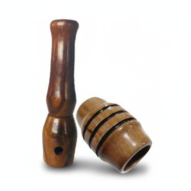Imagem de 2 Apitos Premium Jacu Açu Apito Madeira Profissional Tucano