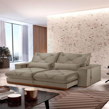 Imagem de Sofá Turim Veludo 02 Módulos De 80cm B25cm Meu Sofá Online B002 Veludo Capuccino