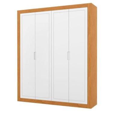 Imagem de Guarda Roupa Infantil Tutto New 4 Portas Freijó Branco Soft - Matic