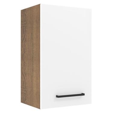 Imagem de Armário De Cozinha Aéreo 40 Cm 1 Porta Rustic/branco Agata Madesa