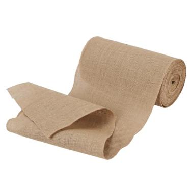 Imagem de LEXININ Rolo de serapilheira, tecido de juta natural de 30 cm x 1,8 m, envoltório de árvore para artesanato