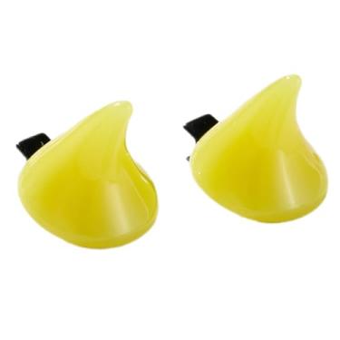 Imagem de YANIYA Grampos de cabelo de chifre de diabo prendedores de cabeça antiderrapantes adereços para foto vestido extravagante acessórios cosplay Halloween grampos de cabelo fofos, amarelo