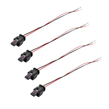 Imagem de 4 peças conector de luz marcador lateral chicote de fios compatível com Chrysler 300 2015-2023 Dodge Charger 2015 2016 2017 2018 2019 2020 2021 2022 2023