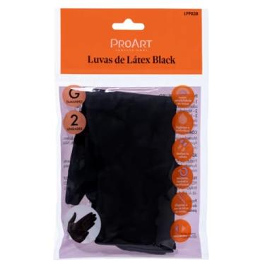 Imagem de Par de Luvas de Látex Preta G - Proart