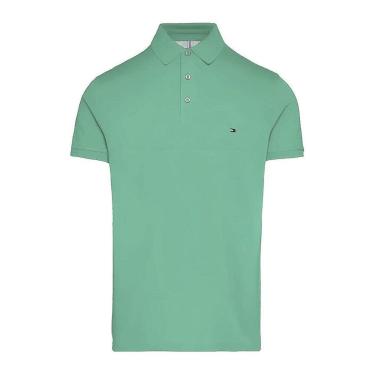 Imagem de Camiseta Gola Polo Tommy Hilfiger Im 1985 Slim Verde Militar-Masculino