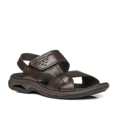 Imagem de Sandália Pegada Masculino Conforto e Estilo Marrom, Cravo, 38