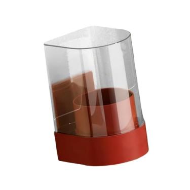 Imagem de FytStycale Dispensador de copos, suporte para copos de papel, organizador de de parede, organizador para enxágue de para escola, banheiro, casa e cafeteria, Vermelho