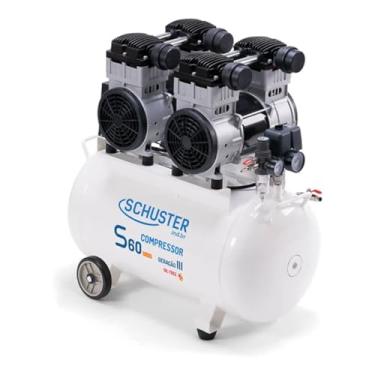 Imagem de Compressor de Ar S60 GIII Max, 51L, 4HP, 220V, para 3 Consultórios Odontológicos, 640L/min