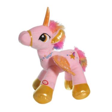 Imagem de Boneca de brinquedo de pelúcia Luminous Unicorn Pink Horse 36 cm para crianças