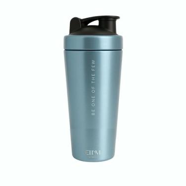 Imagem de Coqueteleira Aço Inox 900ml Shakeira ELLYM NUTRITION Misturador Ideal Shakes - Azul (Sem compartimento)