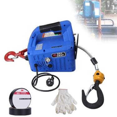 Imagem de Guincho EléTrico PortáTil De 1500 W 3em1com Controle Remoto Sem Fio, Capacidade De Carga De 1100 Lb,Silencioso, Gancho GiratóRio De 360° Para Garagem, Oficina, Hotel E ResidêNcia