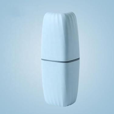 Imagem de Porta Escova de Dentes com 3 Divisórias Compacto e Antiderrapante Suporte Moderno e Higiênico para Organização de Banheiro (Verde Claro)