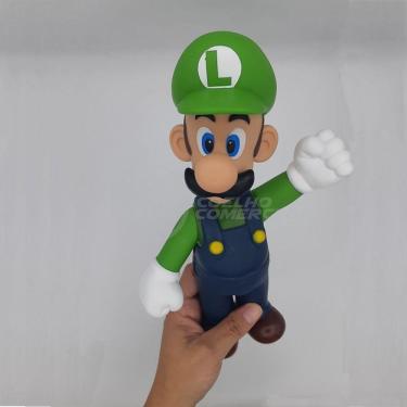 Imagem de Boneco Action Figure Luigi Articulado 23cm Super Mario World