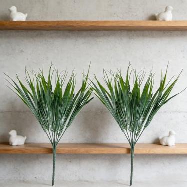 Imagem de Planta verde artificial folha de mesa falsa planta parede grama plástico ramo de árvore floral pequeno trepadeira para decoração de escritório em casa (mudas)
