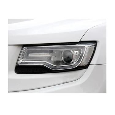 Imagem de VDLJA Capa de farol de carro para Jeep Grand Cherokee 2014 2015 2016 2017 2018 2019, tampa de farol transparente, tampas de carcaça do abajur, tampa da lâmpada, lente difusora de vidro, A/direita