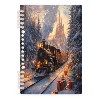 Imagem de CEBUGI Vintage Steam Train Notebook 2 Pack Detachable Spiral Notebook A5 College Ruled Paper with 60 Sheets Binding Note Book for Office School Journal 8.3 x 5.7in