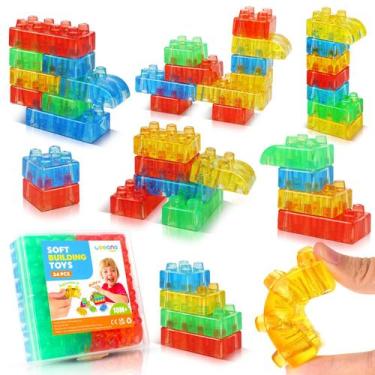 Imagem de Blocos de construção sensoriais e macios LESONG para crianças pequenas