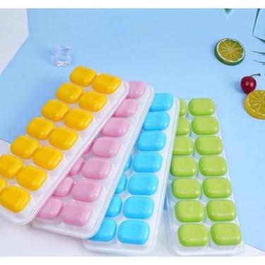 Imagem de FORMAS DE GELO FUNDO SILICONE TAMPA RIGIDA(ROSA,KIT C/ 4 UNIDADES)