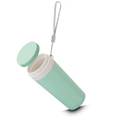 Imagem de Copo Sustentável 300ml Verde – Fibra de Trigo com Alça e Parede Dupla