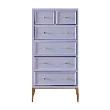 Imagem de Cômodas Cômoda americana com 6 gavetas em madeira maciça, quarto, cômoda, sala de estar, moderna, alta, luz decorativa, balde luxo, armário, móveis