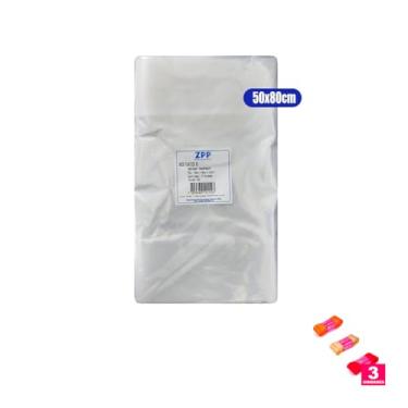 Imagem de Kit Saco BD Para Fardo 50x80 Sanfonado C/100 + Fita Cetim 38mm x 10 Metros