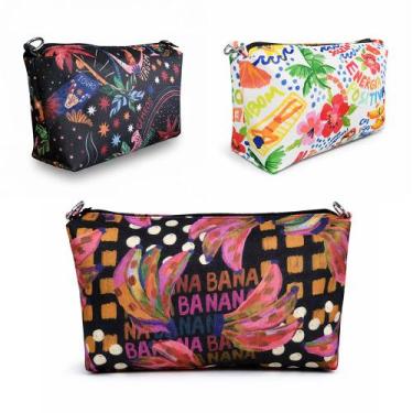 Imagem de Necessaire Feminina Porta Maquiagem Organizador Compacta Multiuso Resi