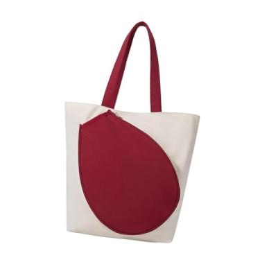 Imagem de kowaku Bolsa organizadora para raquetes de tênis, impermeável, para homens e mulheres, ideal para treinos e competições, Vermelho