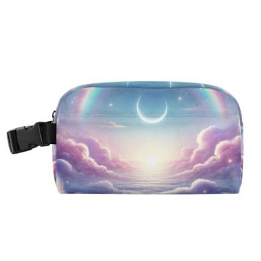 Imagem de TSENQUE Lancheira personalizada Mystic Rainbow Dream Sky para crianças, meninas, lancheira isolada, portátil, feminina, lancheira para trabalho, linda bolsa térmica floral para meninos