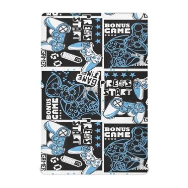 Imagem de Cool Game Joysticks Mini berço lençol com elástico respirável para meninos 99 x 68 cm