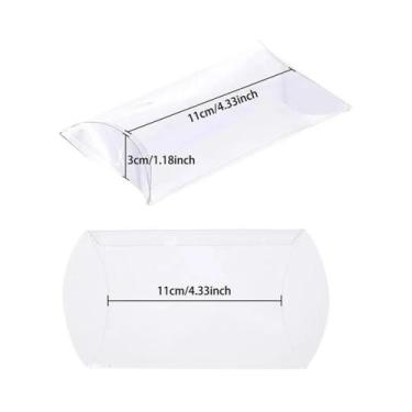 Imagem de Caixas De Presente De Plástico Transparente 50 Pacotes 3.5x2.5x1 Caixa