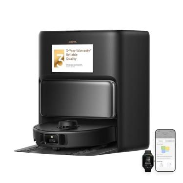 Imagem de Mova Aspirador e esfregão ultra robô P50 Pro, sucção de 19.000Pa com escova antiembaraço, esfregão removível e levantável para carpete e piso, esfregão de 75 °C, secagem e limpeza automática