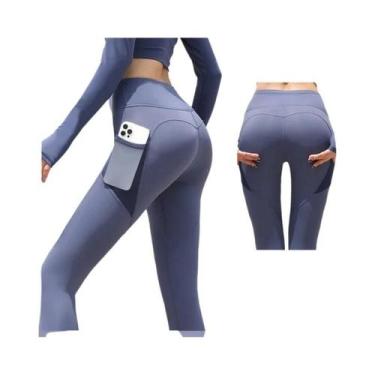 Imagem de Calças De Yoga De Cintura Alta Para Mulheres 2024 Leggings Com Bolso N